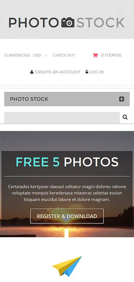 Photography Photo Store Shopify Website Design