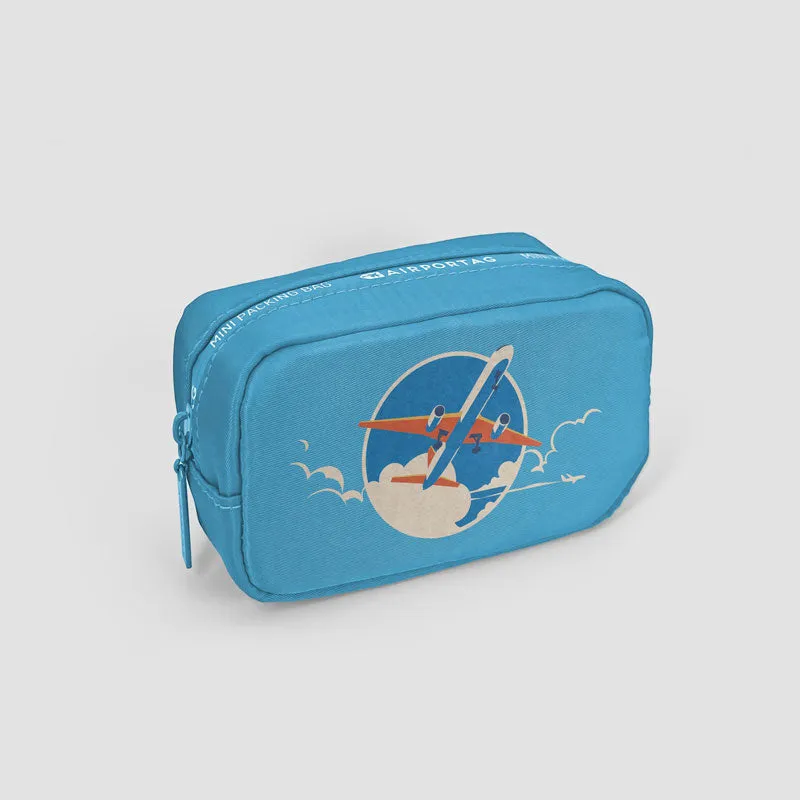 Plane Retro Sky - Mini Packing Bag