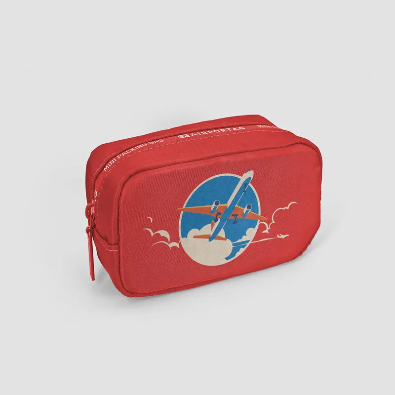 Plane Retro Sky - Mini Packing Bag