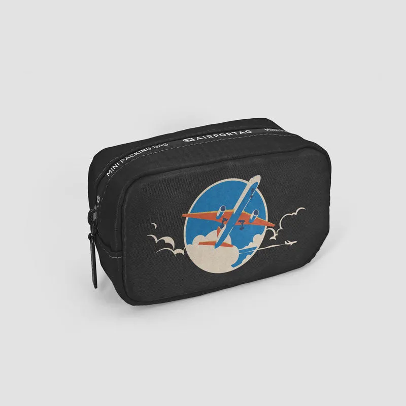 Plane Retro Sky - Mini Packing Bag