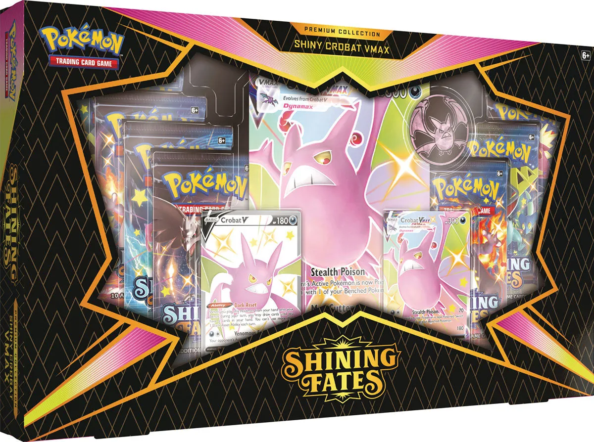 Pokémon Tcg: Shining Fates Premium Collection Shiny Crobat Vmax