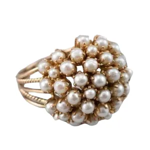 Pre Order:  Hollowed Out Pearl Ring