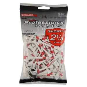 Pride Professional Tee System Golf Tees - Red 2 1/8" x 120 Tees