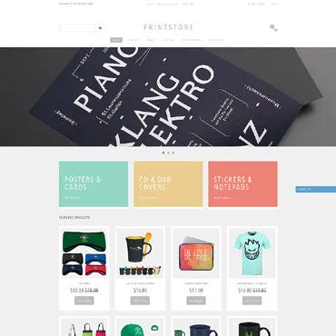 Print Shop Store Shopify Website Design