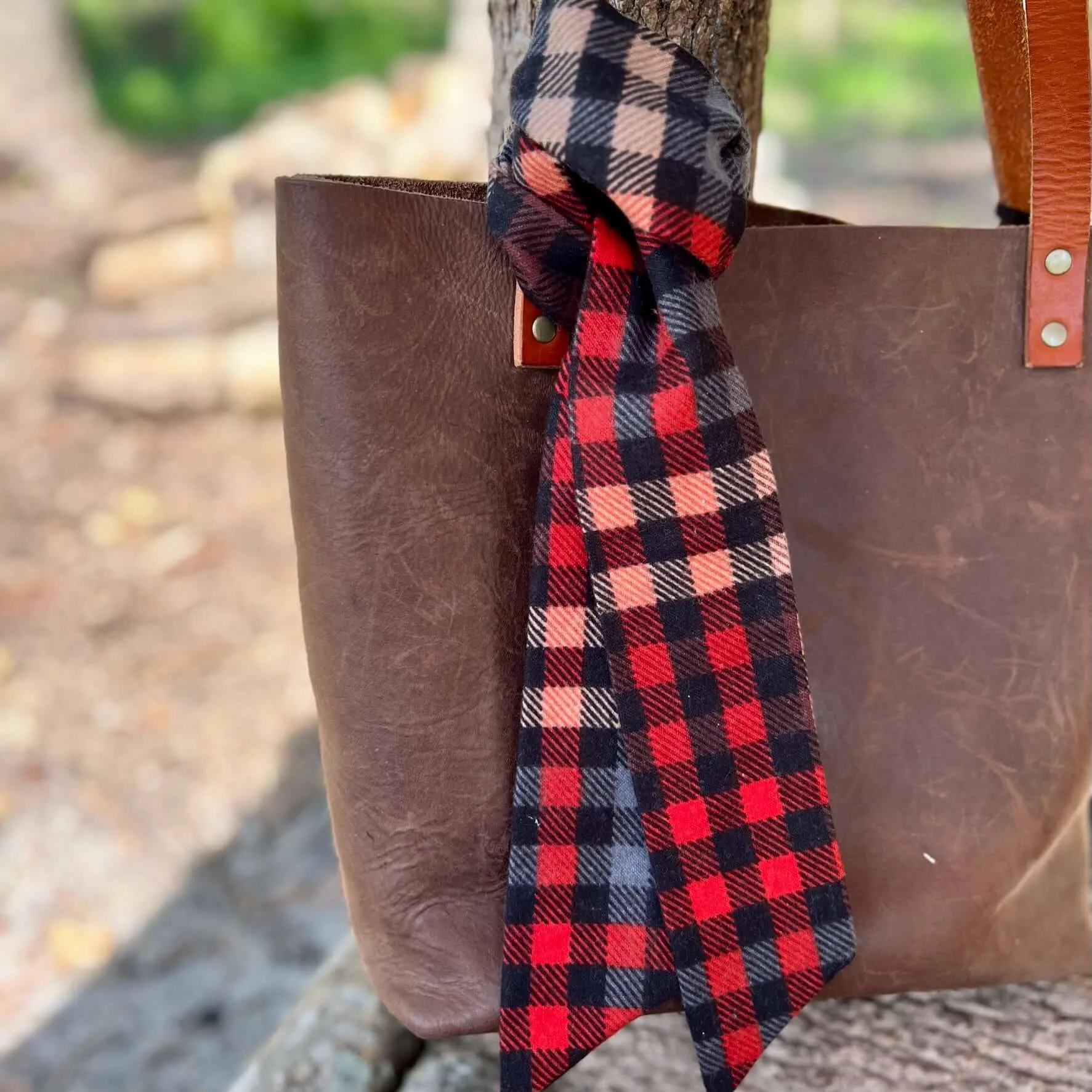 Purse Scarf - Fall Plaid Flannel