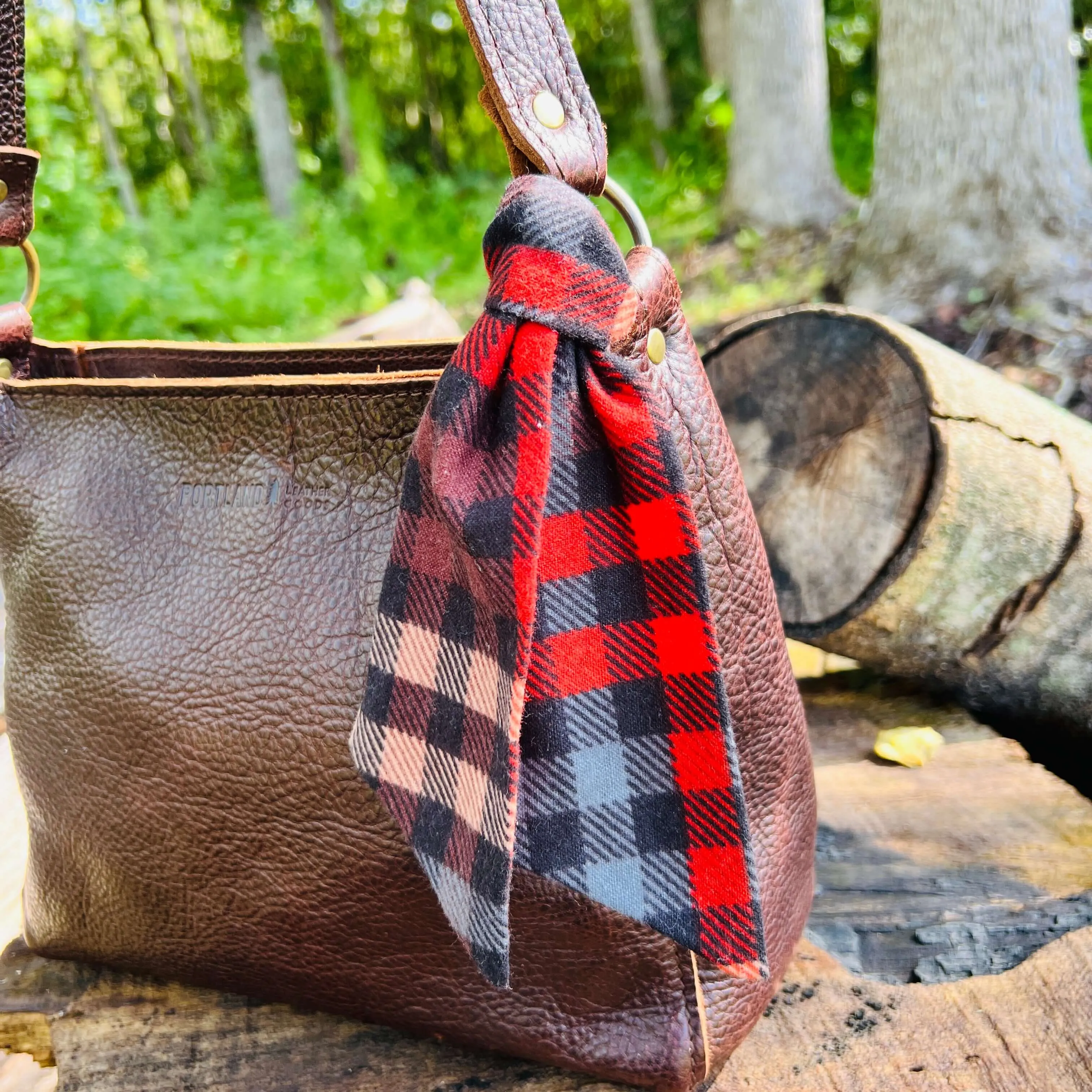 Purse Scarf - Fall Plaid Flannel
