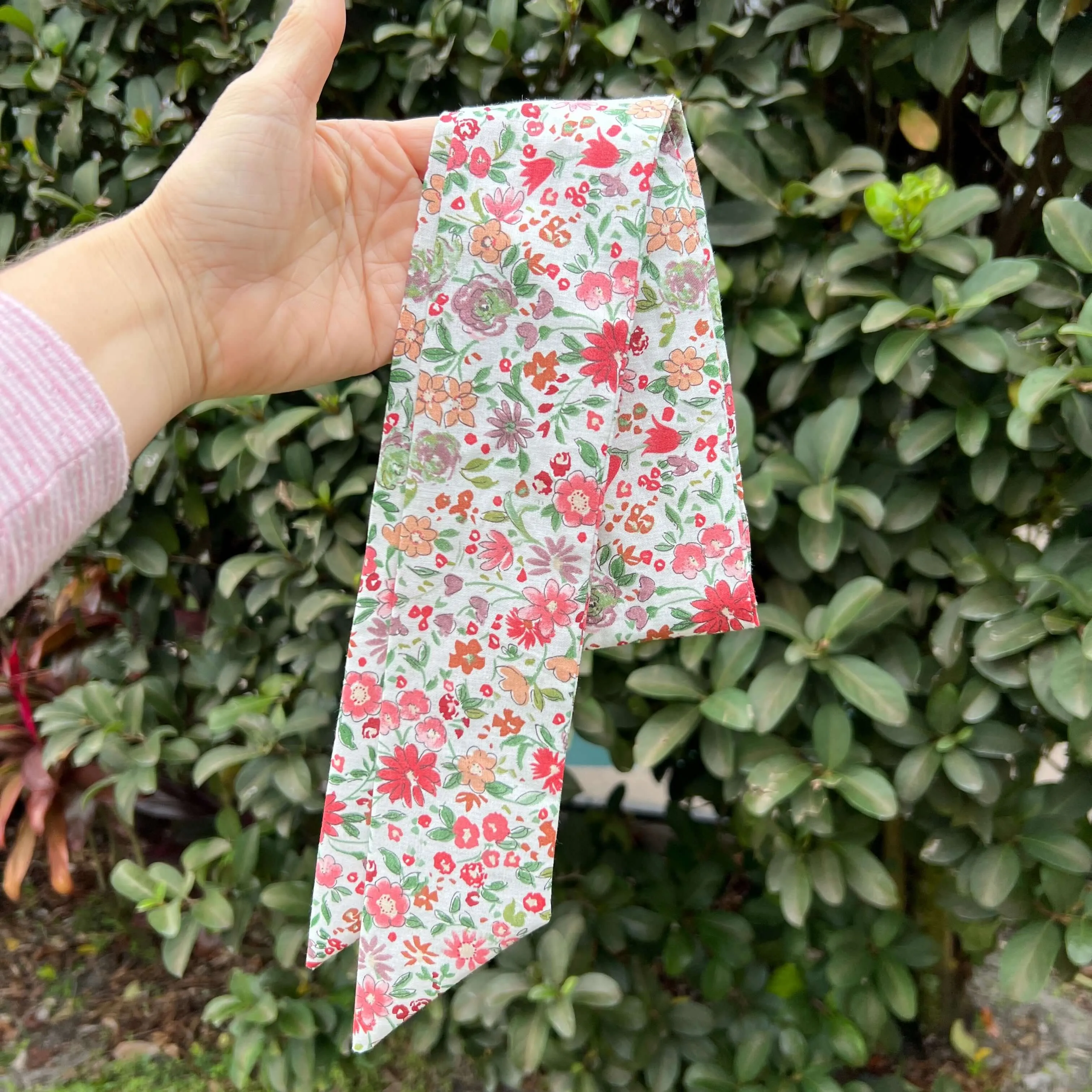 Purse Scarf - Spring Pink Floral Scarf