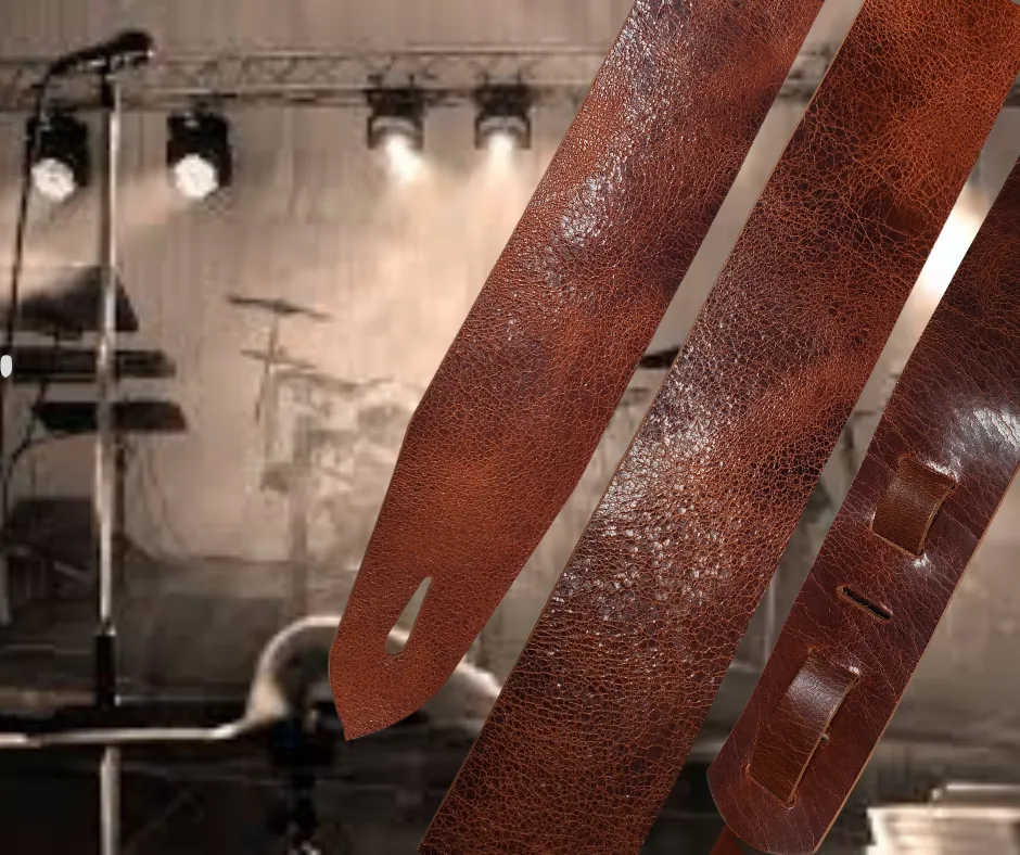 "2nd Ave." Leather Guitar Strap