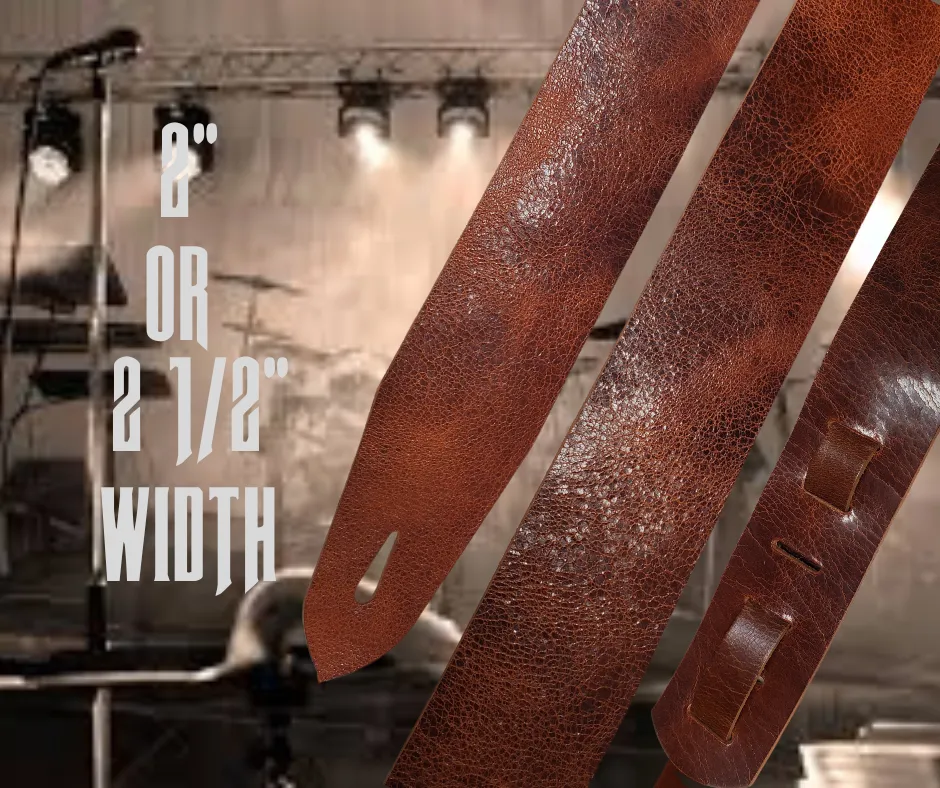 "2nd Ave." Leather Guitar Strap