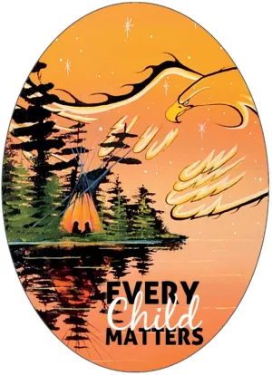 "Eagle Protector" sticker, art by Indigenous Artist William Monague