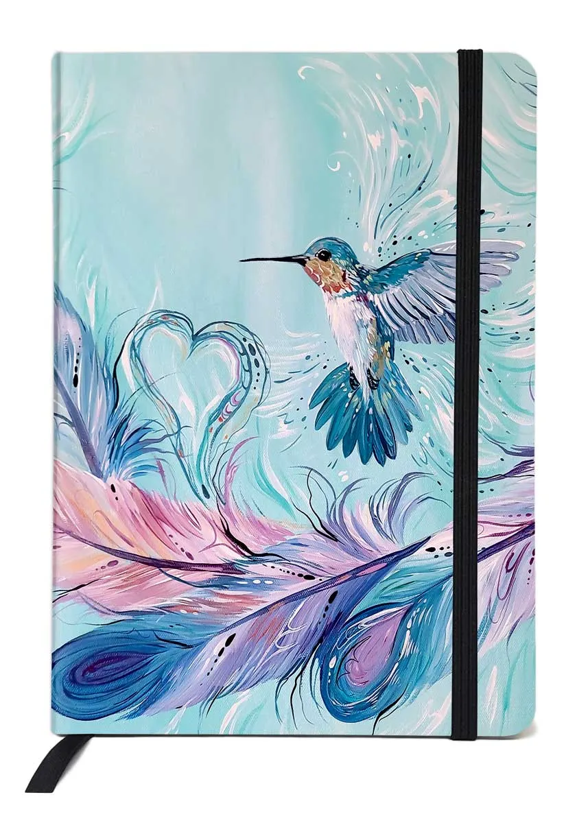 "Hummingbird Feathers"  Journal by Métis artist, Carla Joseph