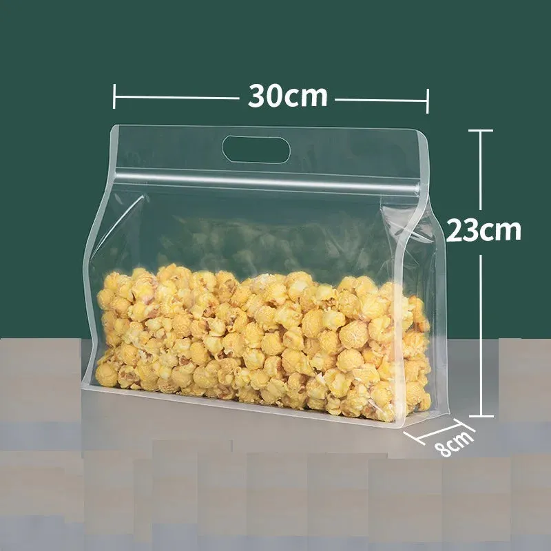 Reusable PEVA Food Bag Freezer Stand Up Food Storage Bag Silicone Bag Leakproof Top Kitchen Organizer BPA Free