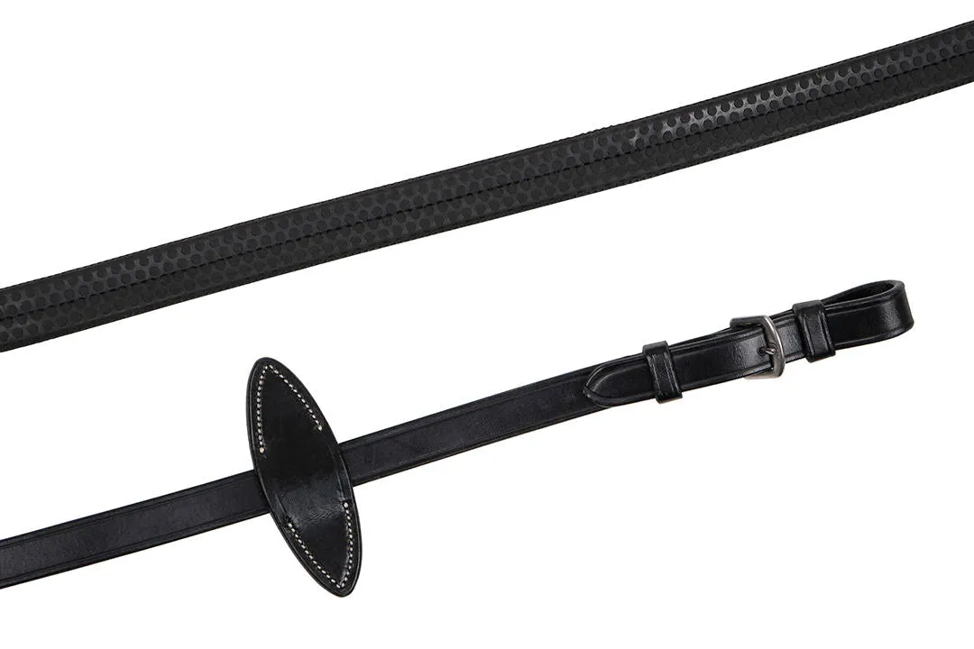 Rubber Reins (no buckle) Organic Tanned - Black