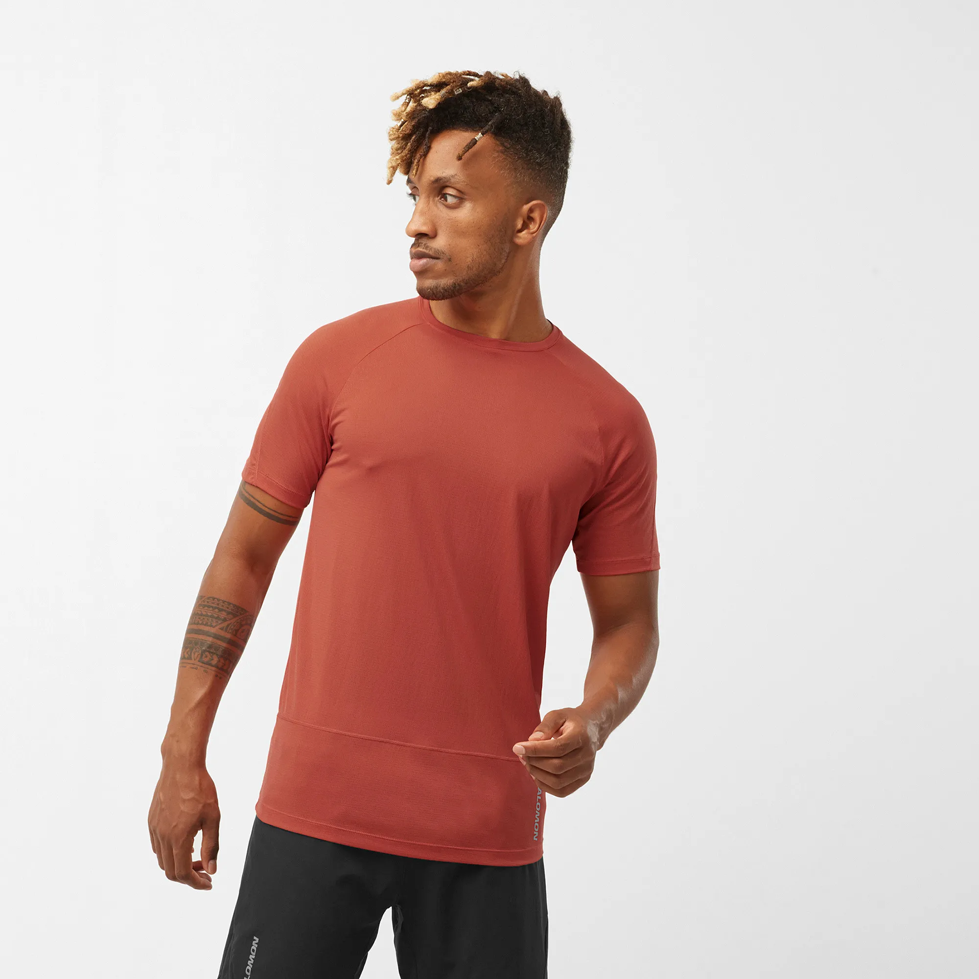Salomon Men&#x27;s Cross Run Tee Hot Sauce | Buy Salomon Men&#x27;s Cross Run Tee Hot Sauce here | Outnorth