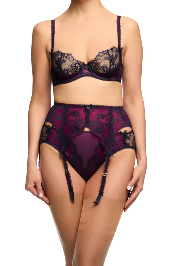 Savoir Faire Hi Cut Brief - Navy