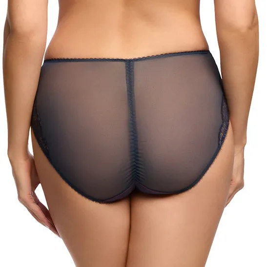 Savoir Faire Hi Cut Brief - Navy