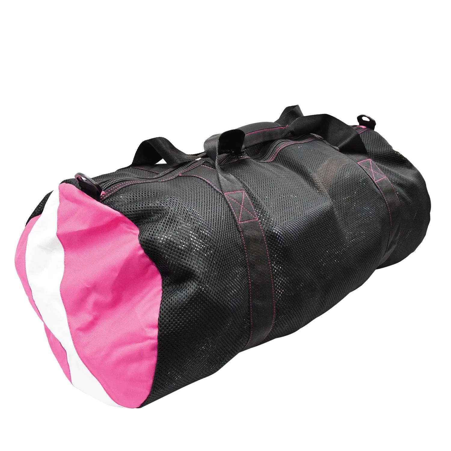 Scuba Choice Collapsible Mesh Duffle Bag for Dive Equipment w/Shoulder Strap, Pink