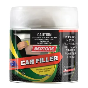SEPTONE Automotive Lightweight Polyester Car Body Filler 2.5kg with Hardener