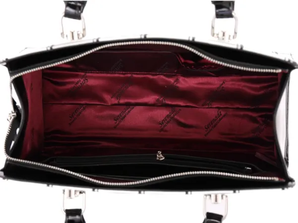 Serenade Checkers Leather Handbag