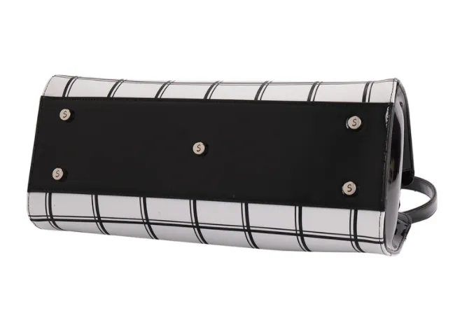 Serenade Checkers Leather Handbag