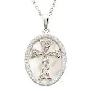 ShanOre - Mother of Pearl Cross Medallion