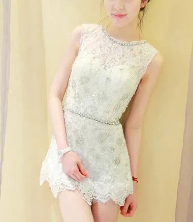 SHINING REVET RHINESTONE SHOW THIN JUMPSUIT