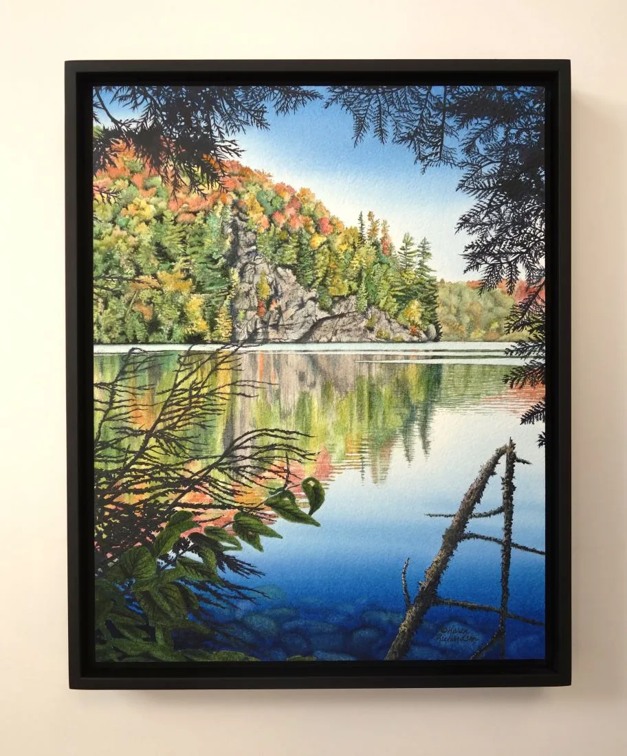 Shining Shores, watercolour on panel, 14 x 11" (SOLD)