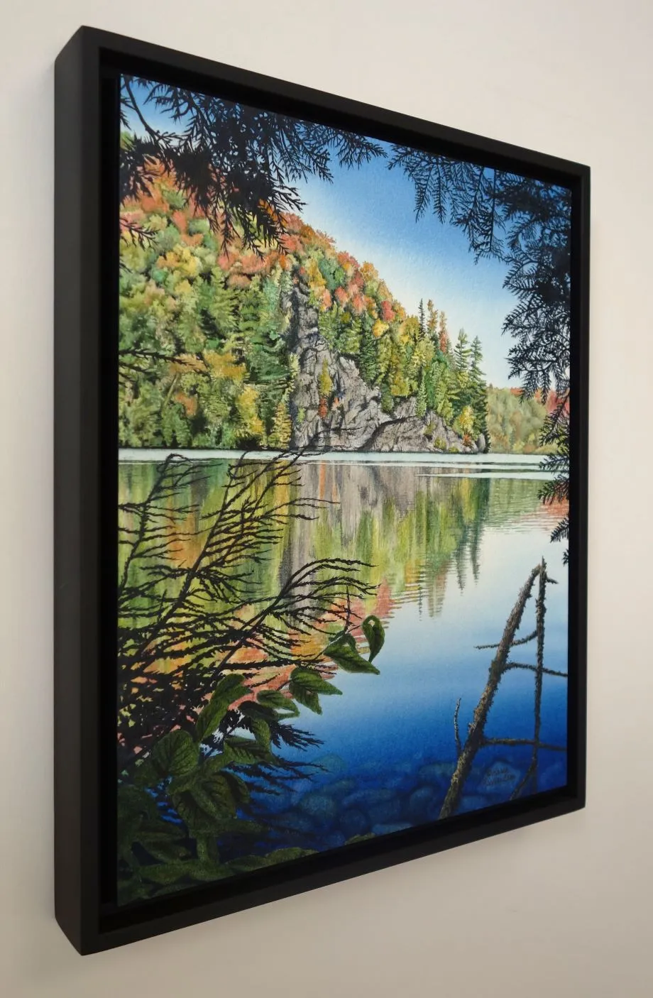 Shining Shores, watercolour on panel, 14 x 11" (SOLD)
