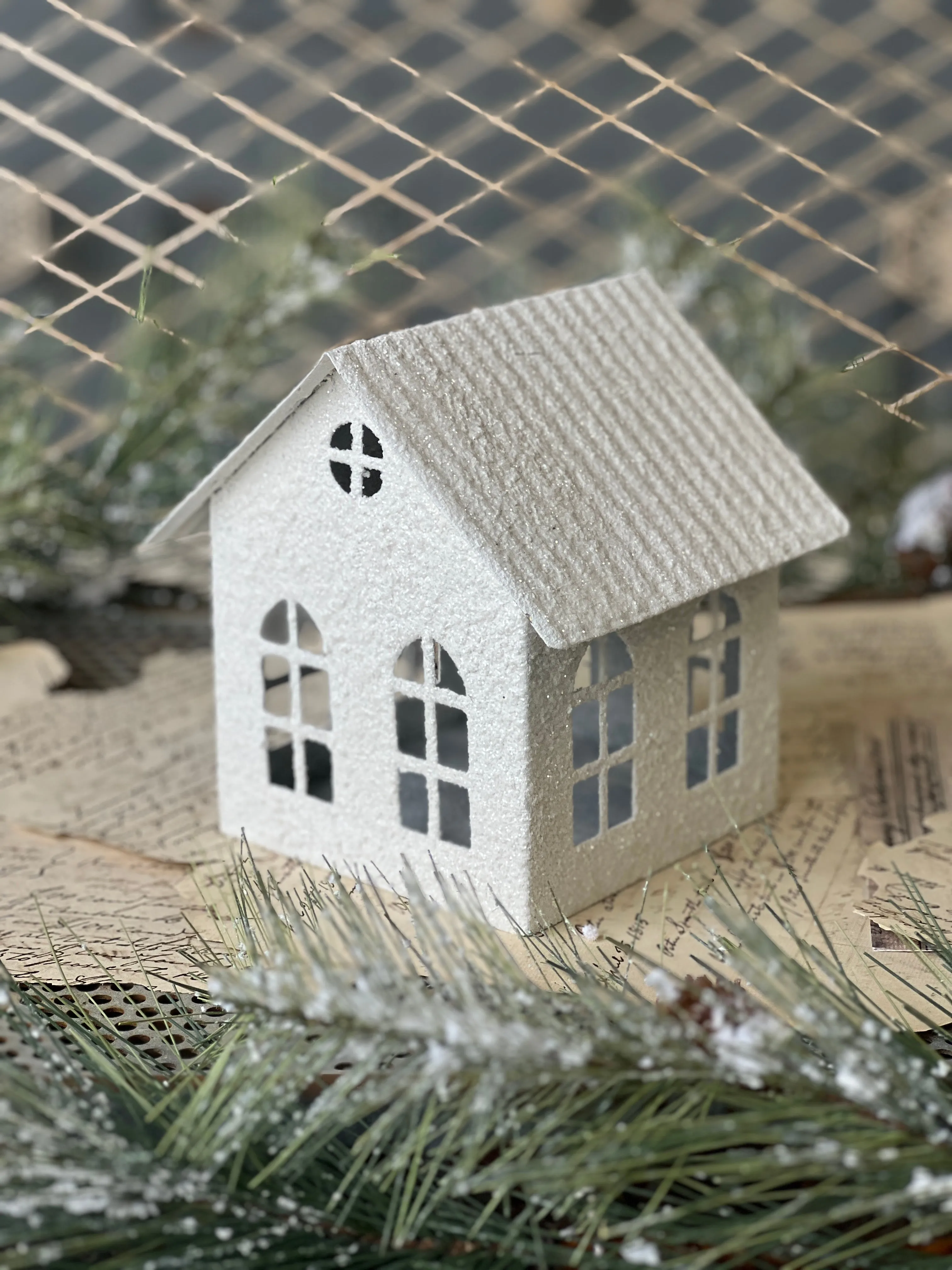 Shining Snowy Cottage | 6.75" | NEW CLOSEOUT   CLEAN UP!  From $3.50 - Last 84pcs!