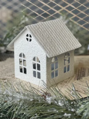 Shining Snowy Cottage | 6.75" | NEW CLOSEOUT   CLEAN UP!  From $3.50 - Last 84pcs!