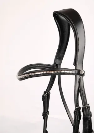 Silver Clinchers Browband - Black