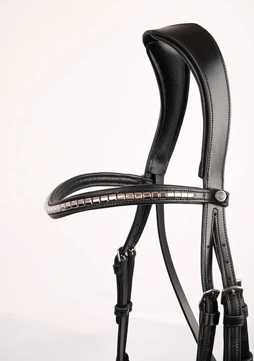 Silver Clinchers Browband - Black