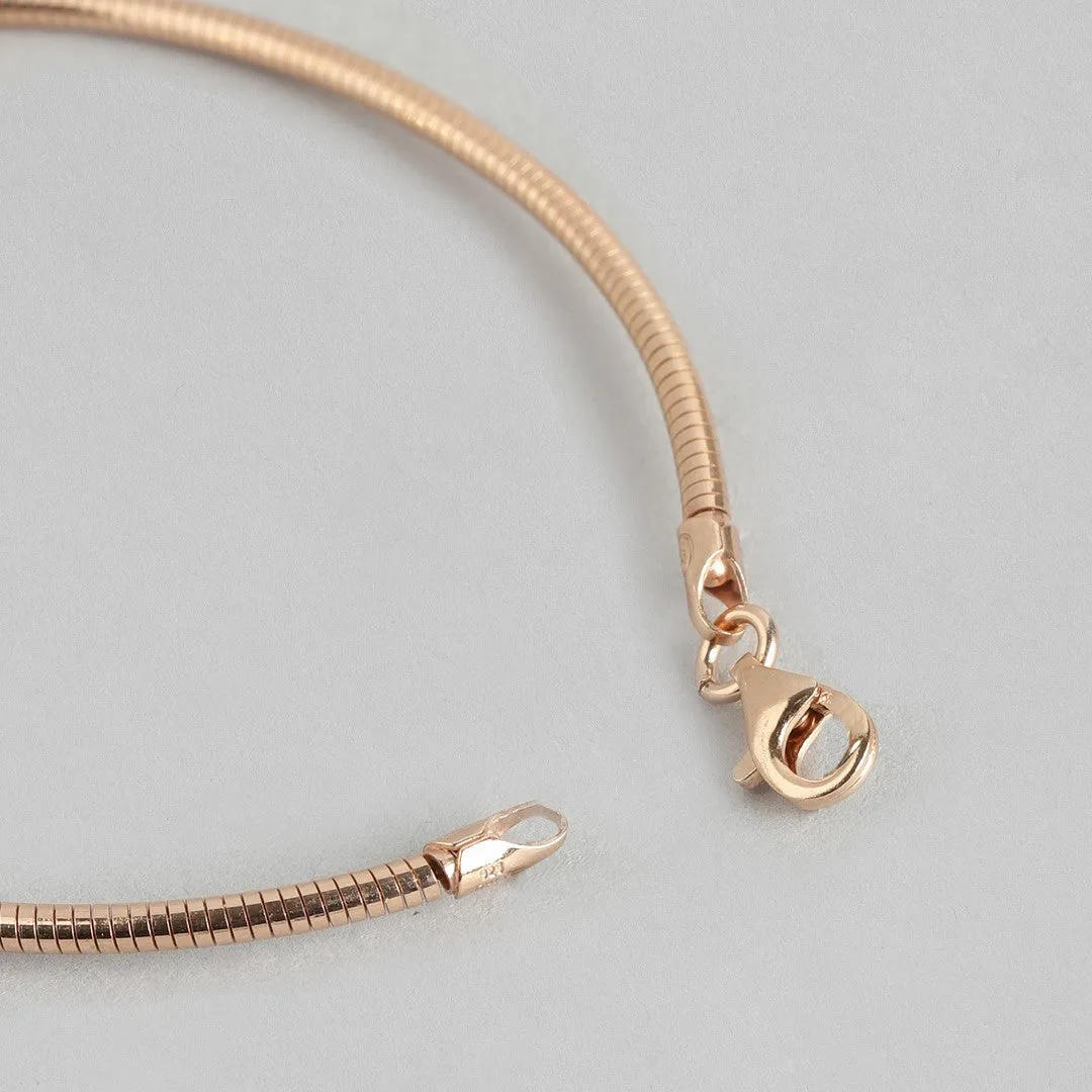 Sleek and Slender Rose Gold Bracelet