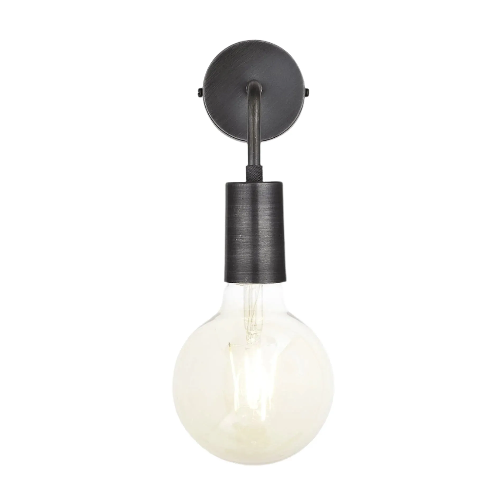 Sleek Edison Wall Light - Pewter