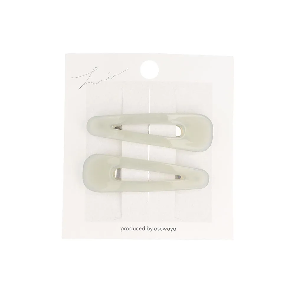 Sleek Muted Tone Snap Clip Set
