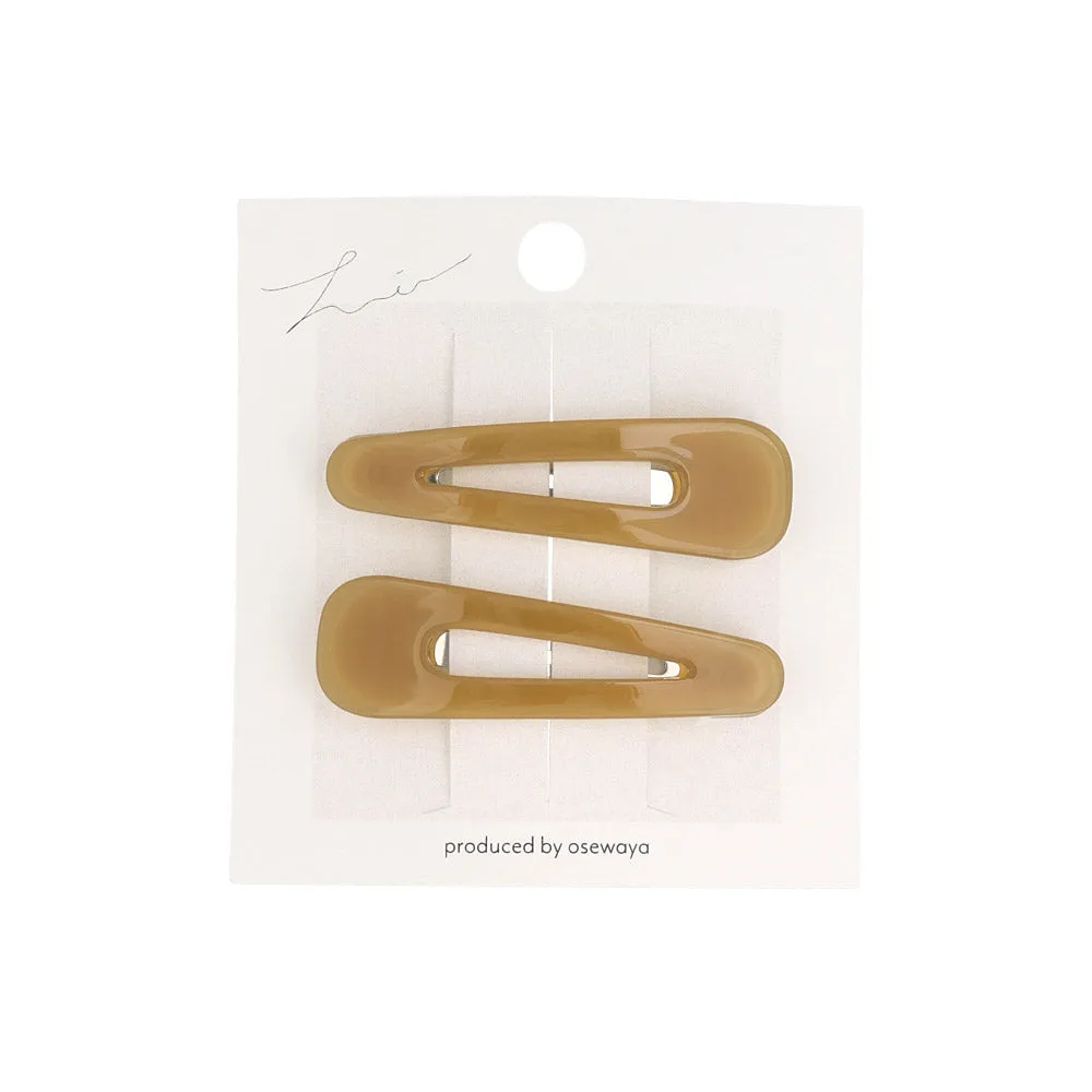 Sleek Muted Tone Snap Clip Set