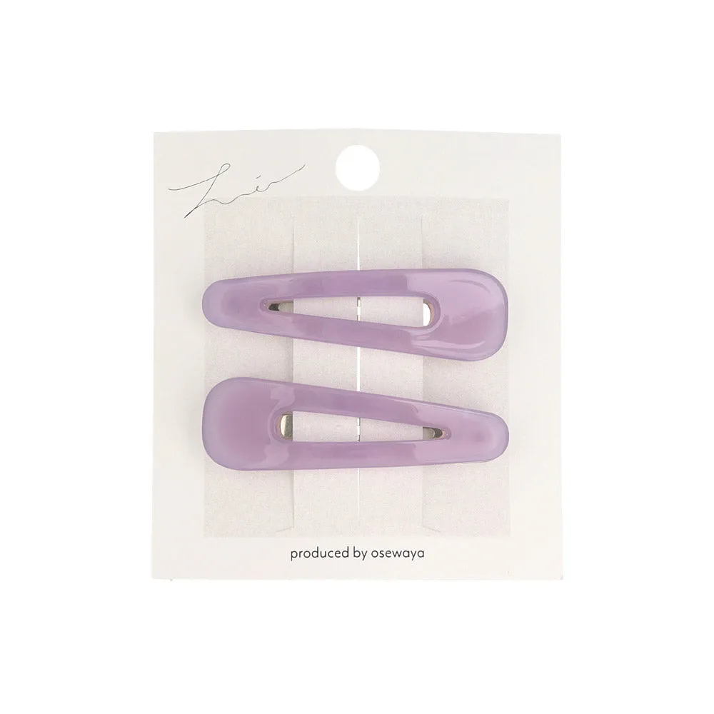 Sleek Muted Tone Snap Clip Set