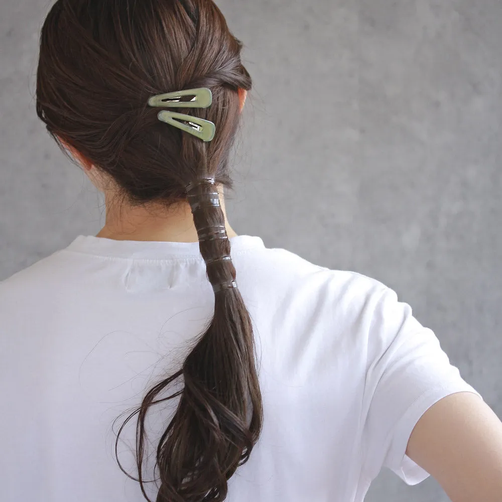 Sleek Muted Tone Snap Clip Set