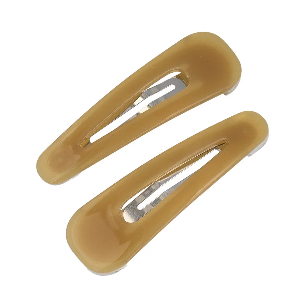 Sleek Muted Tone Snap Clip Set