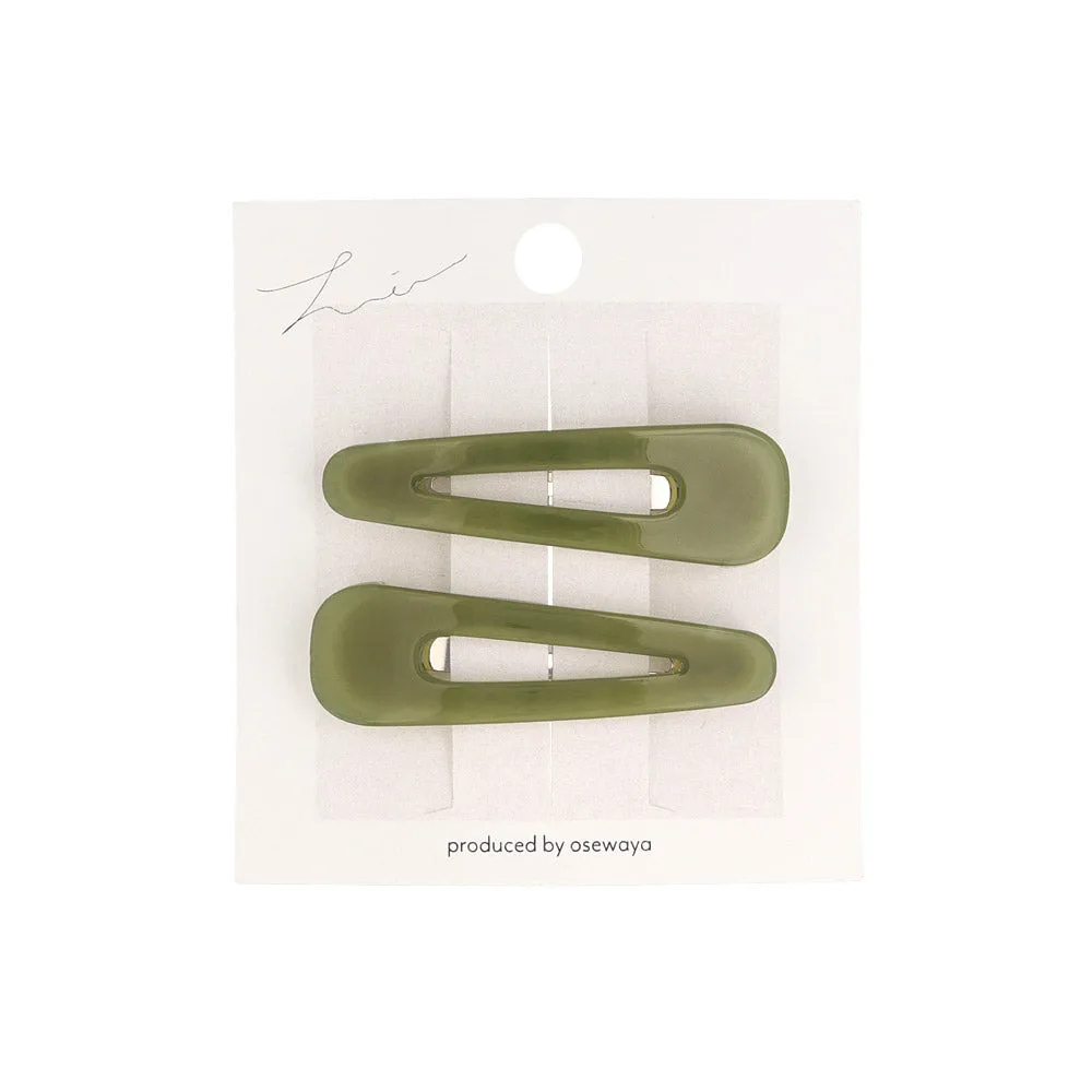 Sleek Muted Tone Snap Clip Set