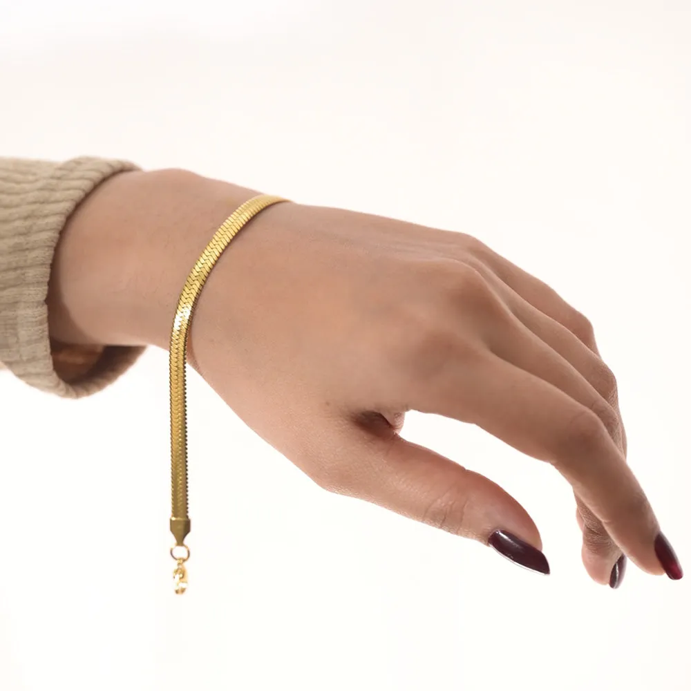 Sleek Serpent Bracelet