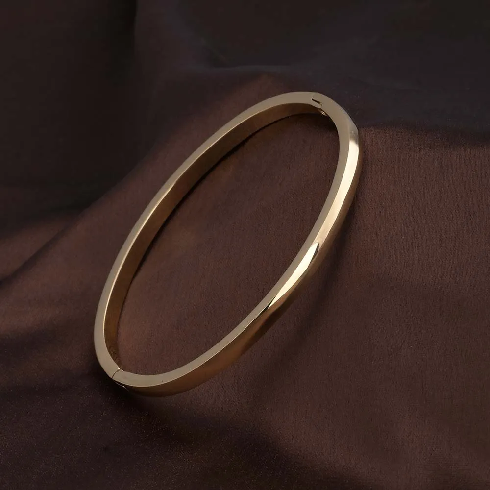 Sleek Simplicity Gold Bangle Bracelet