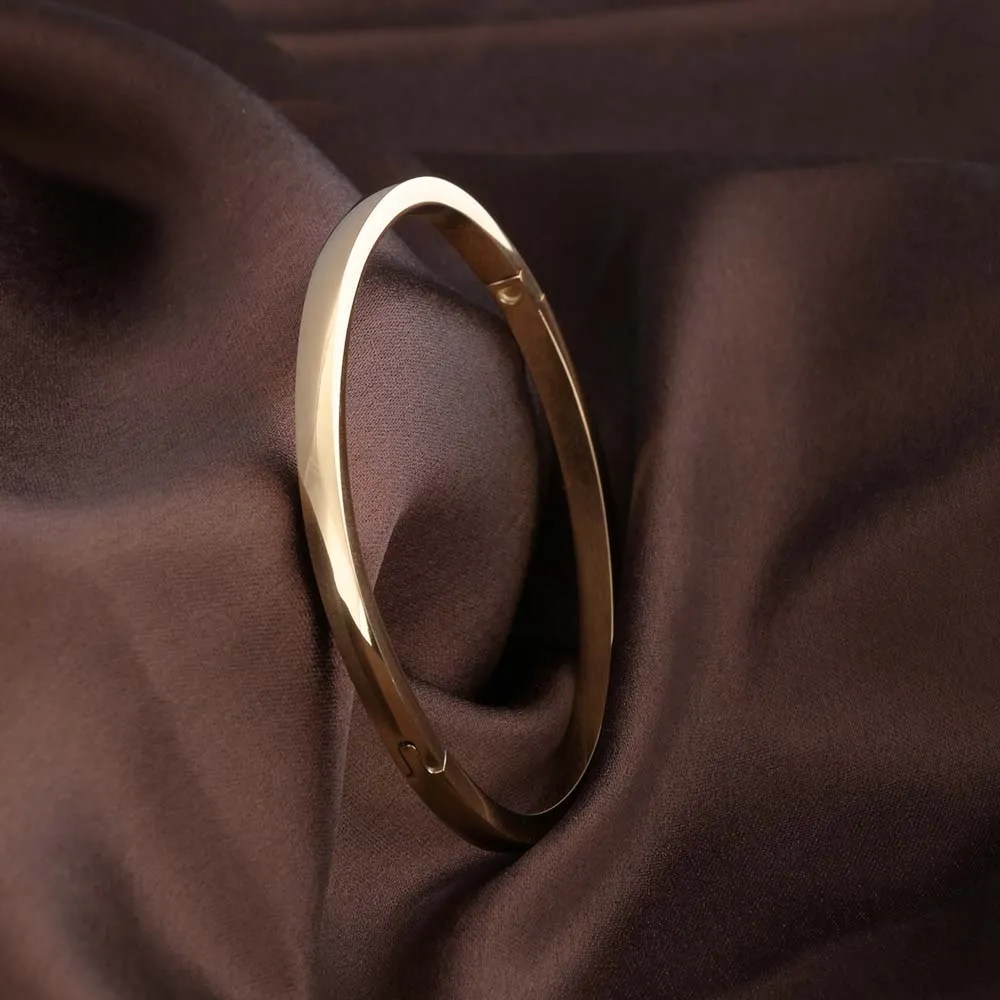 Sleek Simplicity Gold Bangle Bracelet