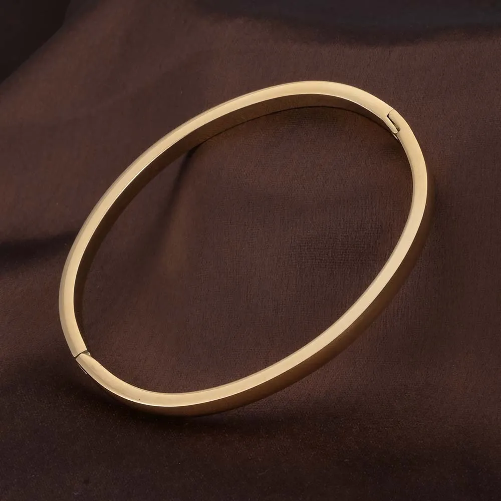 Sleek Simplicity Gold Bangle Bracelet