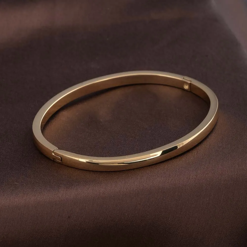 Sleek Simplicity Gold Bangle Bracelet