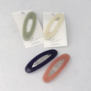 Sleek Tone Oval Snap Clip