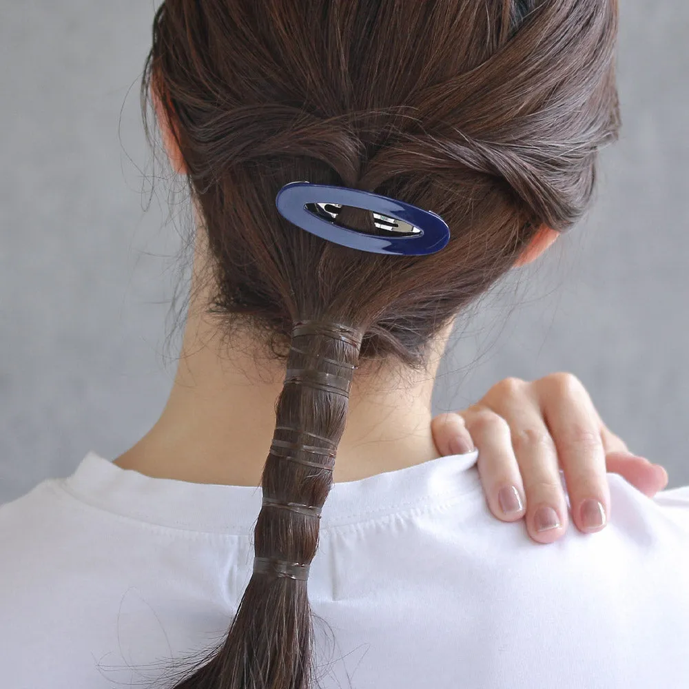 Sleek Tone Oval Snap Clip