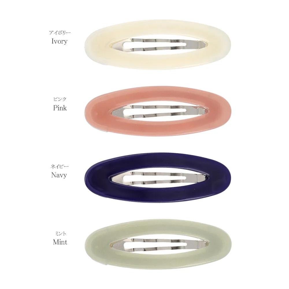 Sleek Tone Oval Snap Clip