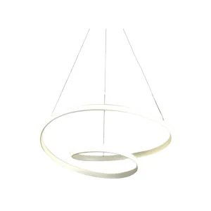 Sleek Twisted LED Hanging Light