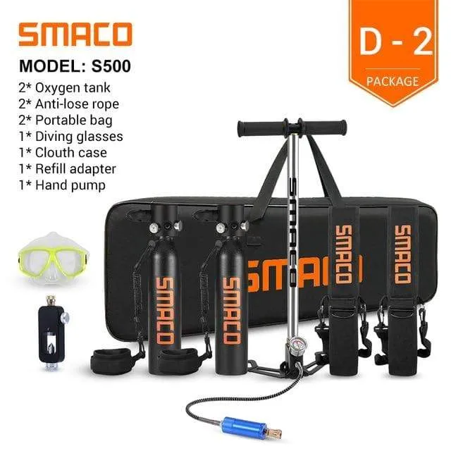SMACO Diving Oxygen Tank With Pump